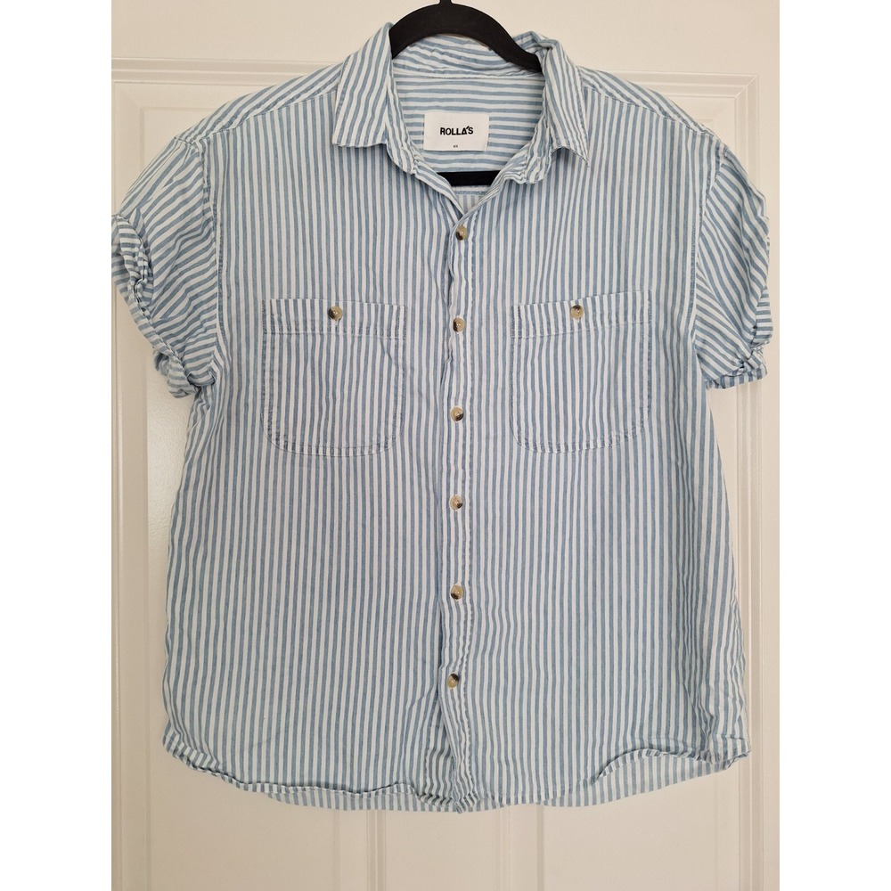 Rolla's cotton button down shirt size S